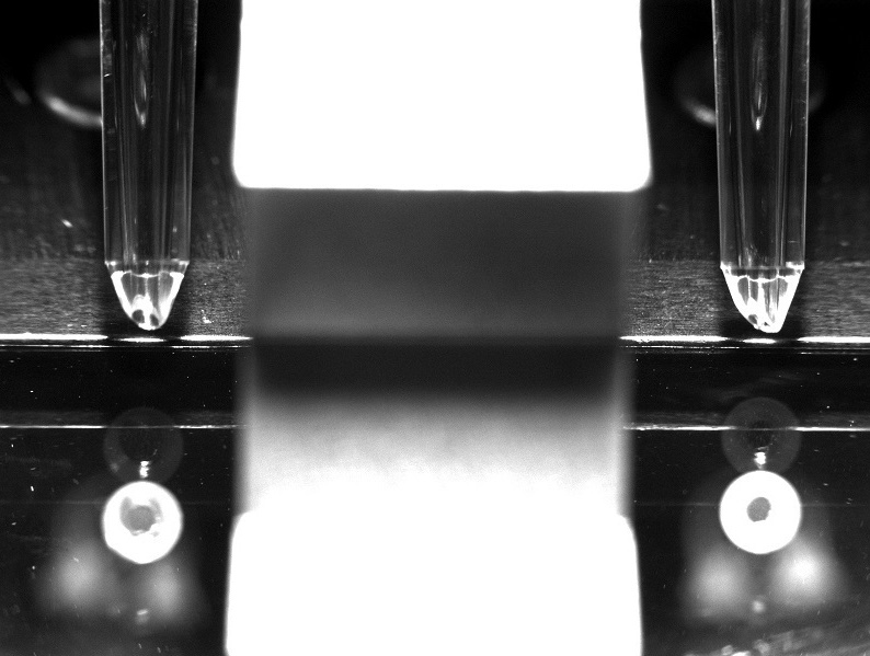 Contrôle dimensionnel rectitude sur cône plastique